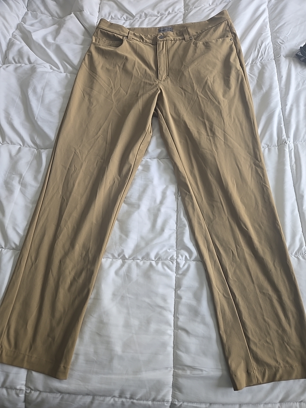 VRST Pants Mens 36x32 Limitless 4-Way Stretch Pant Kaki 5 Pocket Athletic Fit